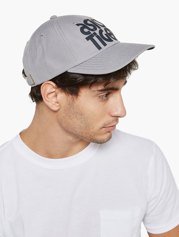 MyRunway Shop Asics Grey Black Logo Cap for Women Men from